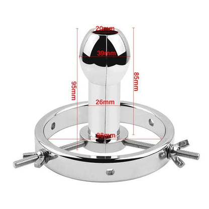 Pleasure Shop Huge Adjustable Metal Plug Toy for Pleasure