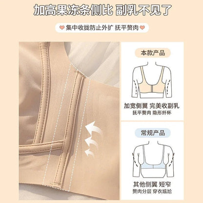 Large Boobs Show Small Lingerie Anti-Sagging Full-Cup Bra