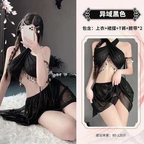 Tentation Hanfu chinoise Ancienne femme de chambre perse et égyptienne Cosplay