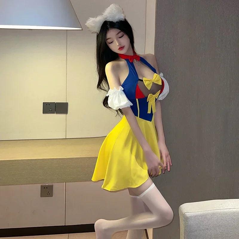 Costume de Cosplay de Lingerie Sexy Robe de Princesse Uniforme de Femme de Chambre