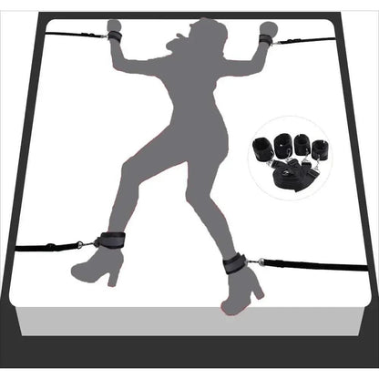 Adult Erotic Toy Handcuffs Ankle Cuffs BDSM Bondage Set