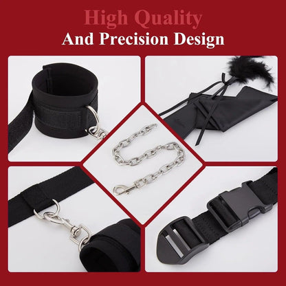 Bed Restraint Set Couple Sex Toys Bondage Handcuff Kit
