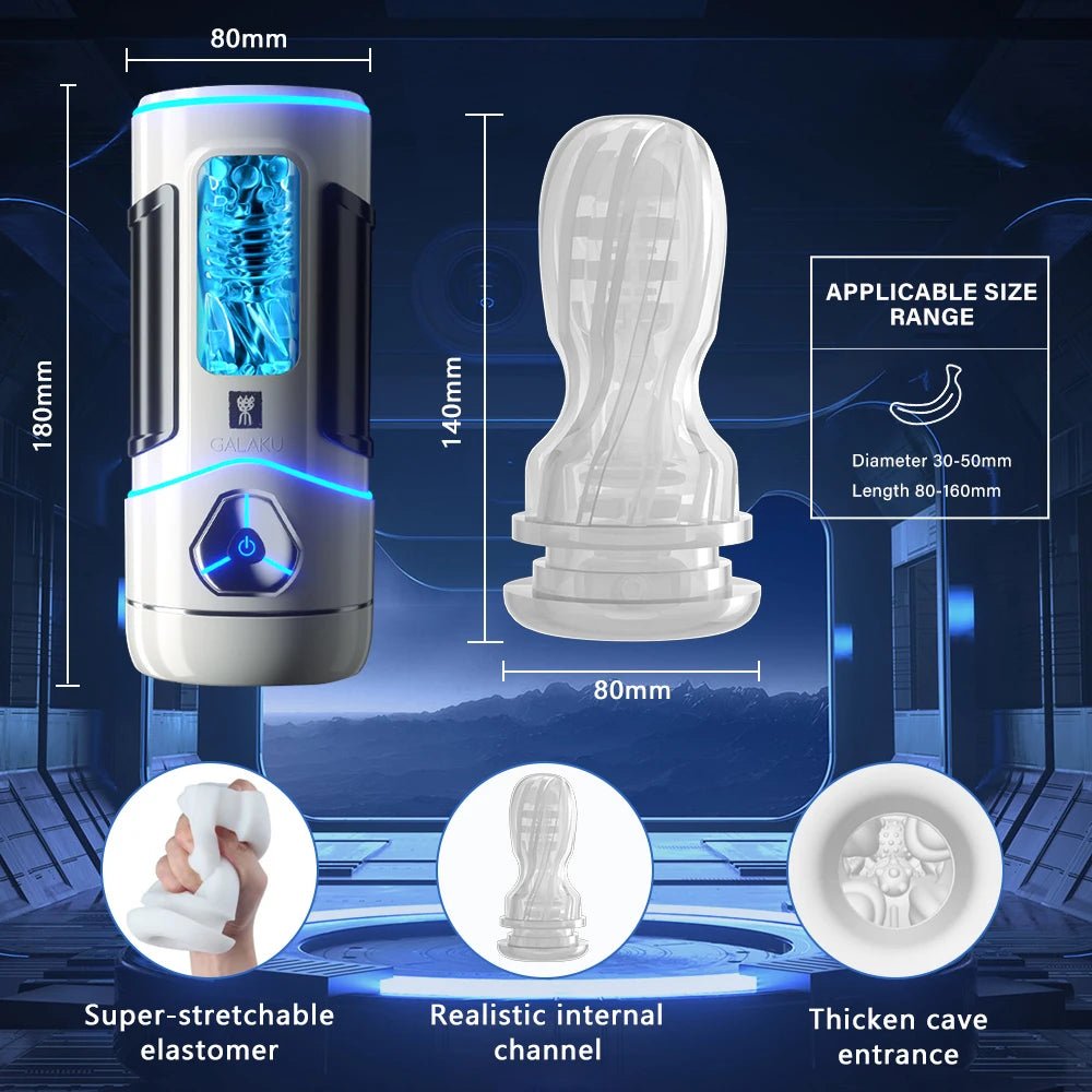 App AI Remote Control Male Cup Vibrator Toy for Pleasure