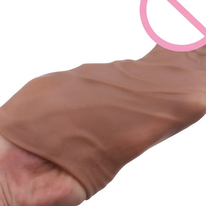 Silicone Sleeve Soft Realistic Extender for Pleasure