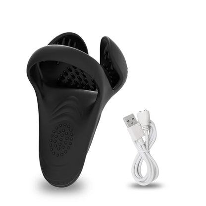 Vibrating Ring Testicle Massager Prostate Stimulator Device