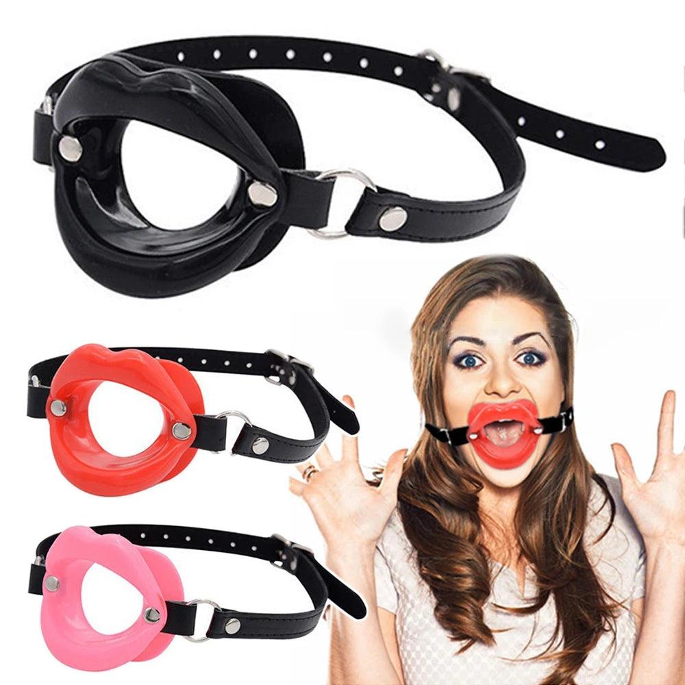 Adult Games Silicone Lips O Ring Open Mouth Gag Accessory