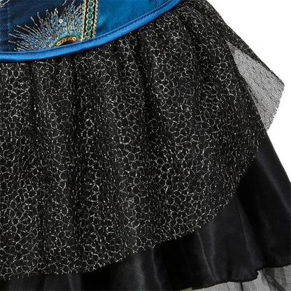 Burlesque Peacock Feathers Corset Kjole