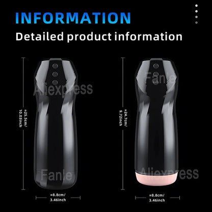 Male Cup Automatic Sucking Vibration Pleasure Machine Device