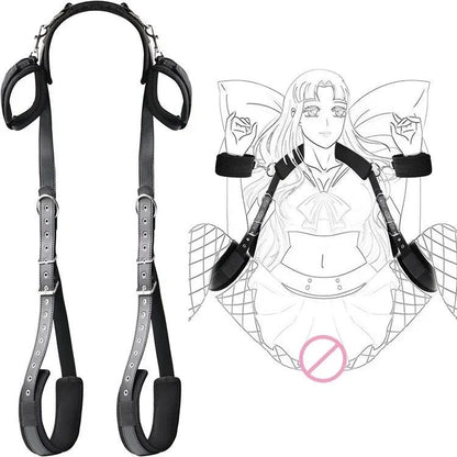BDSM Sex Handcuffs Restraints Open Leg Ankle Cuffs Set