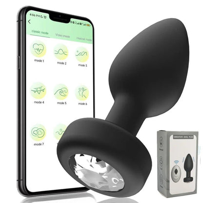 Plug Vibrator 10 Speeds Butt Plug Prostate Massager