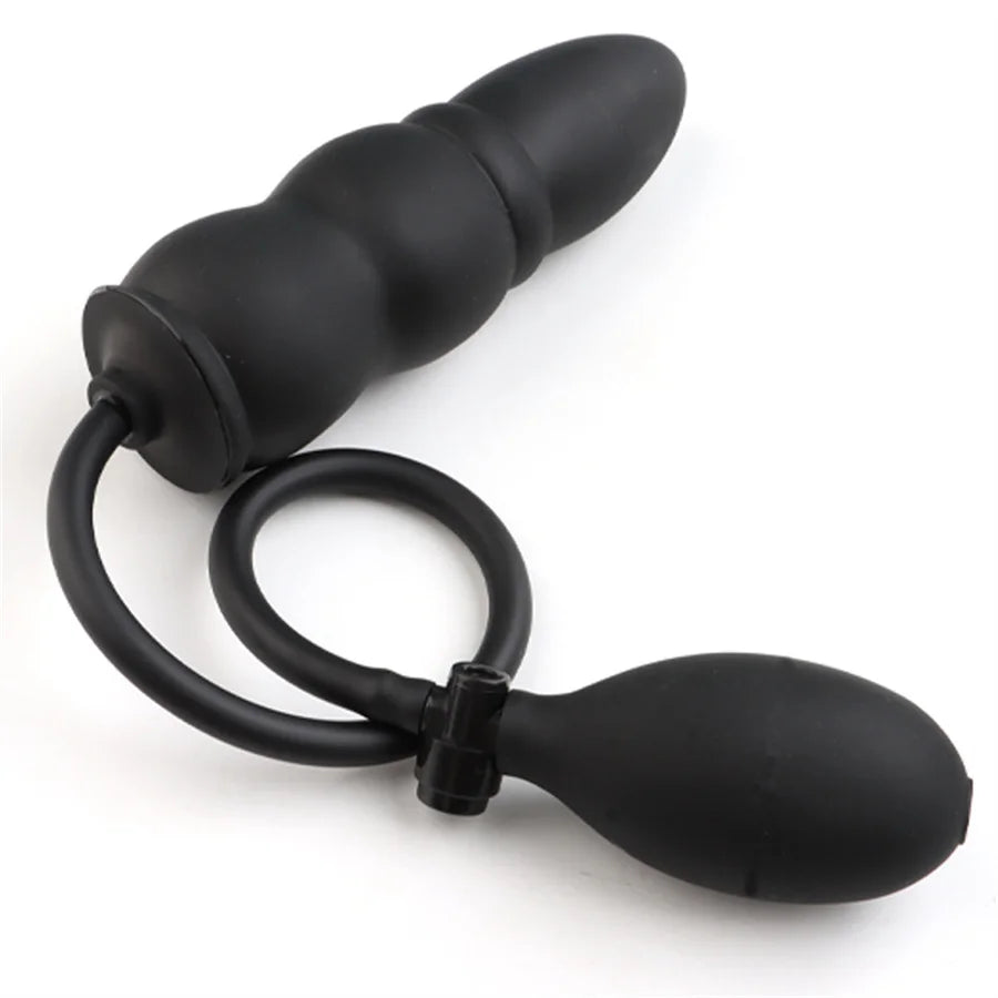 Inflatable Plug With Pump Dilator Prostate Massager Tool