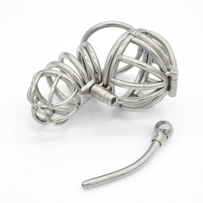 Metal Male Stainless Steel Cage Device Chastity Ring
