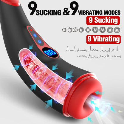 Automatic Vibrating Heating Male Pleasure Device Toy Experience