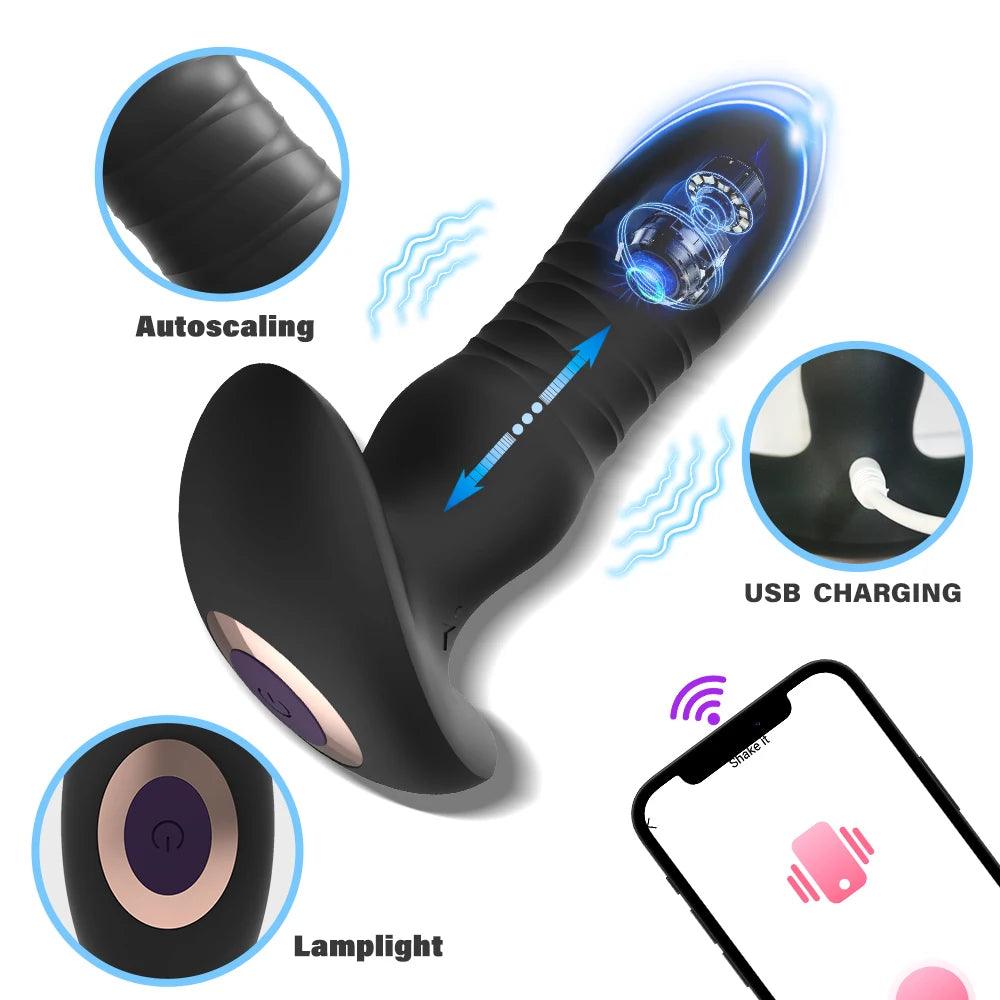 Buttock Plug Vibrator for Ultimate Pleasure Experience Silicone