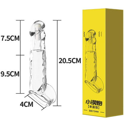 Vibrator For Men Delay Ejaculation Sleeve Extender Toy Device