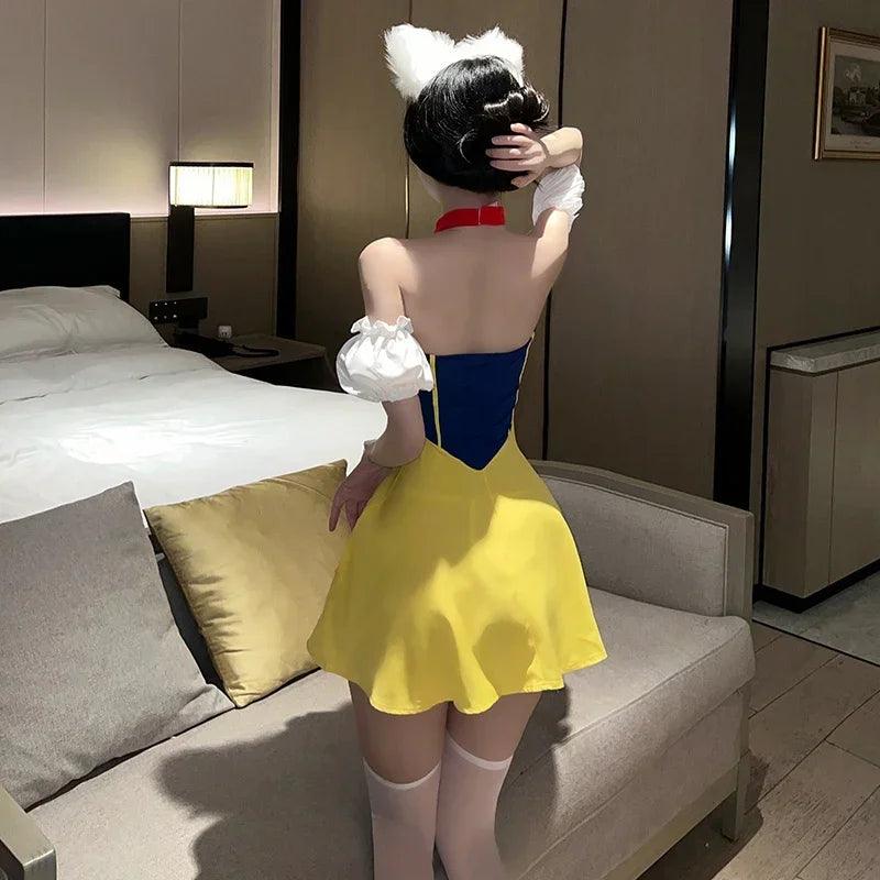 Costume de Cosplay de Lingerie Sexy Robe de Princesse Uniforme de Femme de Chambre