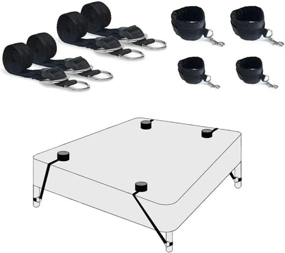 Bed BDSM Kit Set Sex Toy Handcuffs for Couple Adventure