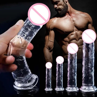 Transparent Realistic Toy Soft Crystal Jelly G Spot Delight