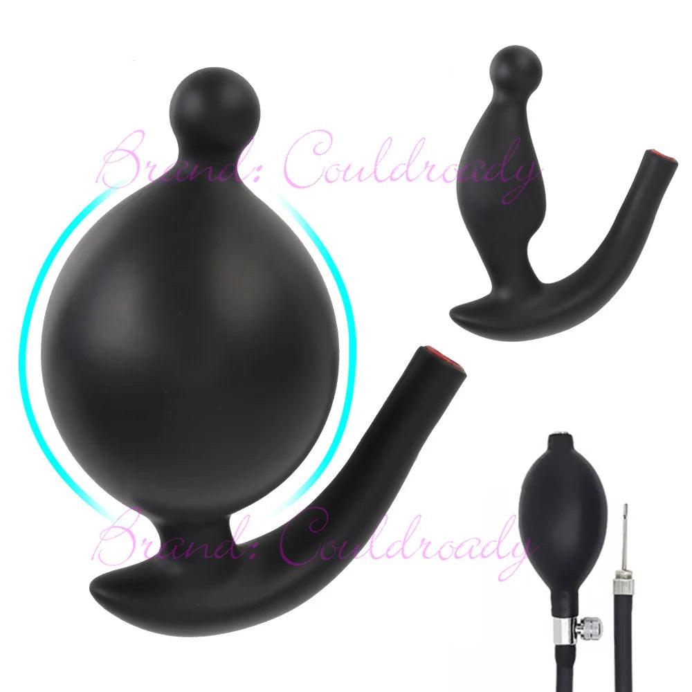 Gode ​​anal gonflable super gros en silicone Go Out