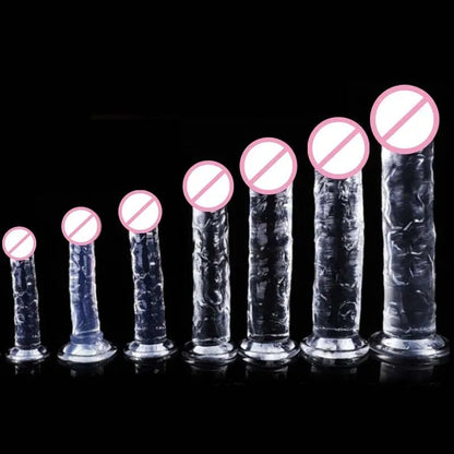 Transparent Realistic Toy Soft Crystal Jelly G Spot Delight