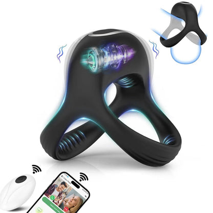 Bluetooth App Remote Control Vibrator 10 Modes for Couples