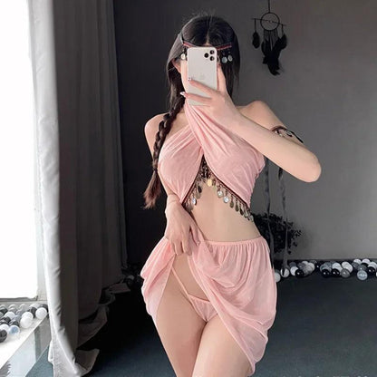 Tentation Hanfu chinoise Ancienne femme de chambre perse et égyptienne Cosplay