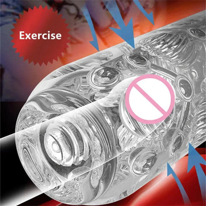 Phalus Blowjob Imitation Mouth For Men 4D Vibrator Experience