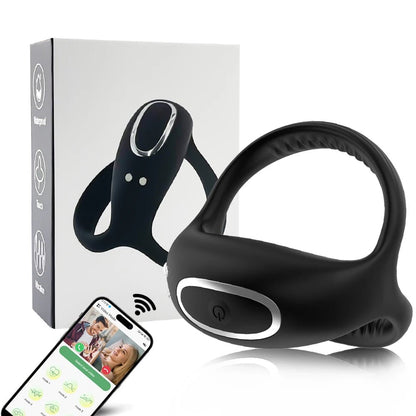 Bluetooth App Remote Control Vibrator 10 Modes for Couples