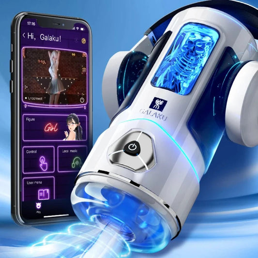 App AI Remote Control Male Cup Vibrator Toy for Pleasure