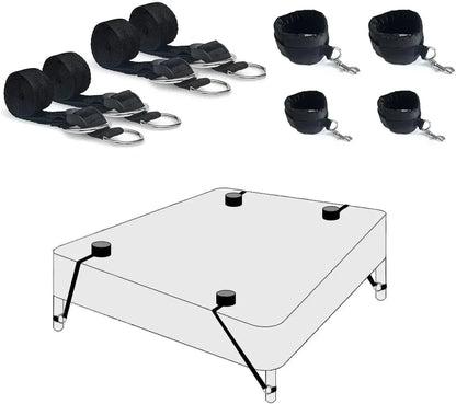 Bed BDSM Kit Set Sex Toy Handcuffs for Couples Fun