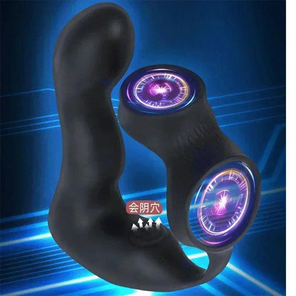 Gode ​​anal gonflable avec télécommande sans fil