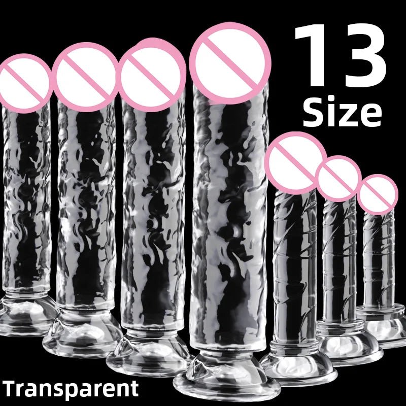 Transparent Realistic Toy Soft Crystal Jelly G Spot Delight