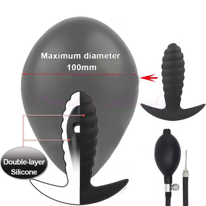 Gode ​​anal gonflable super gros en silicone Go Out