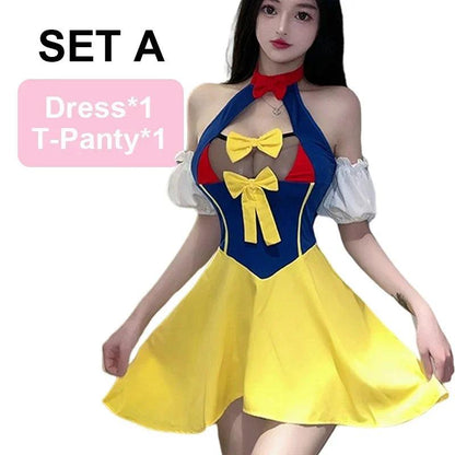 Costume de Cosplay de Lingerie Sexy Robe de Princesse Uniforme de Femme de Chambre