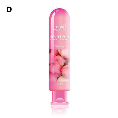 Edible Fruit Flavored Water-based Lubricant Easy To Clean Non Greasy