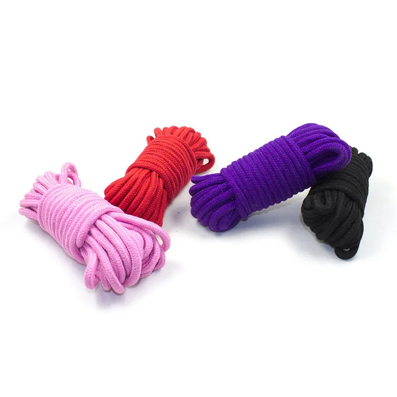 Bdsm Fetish Adult Products Cotton Rope Bondage Cuff Set