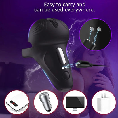 Vibrating Ring Testicle Massager Prostate Stimulator Device