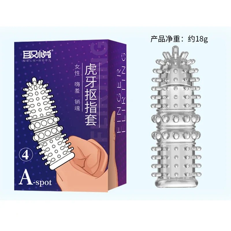 Finger Sleeve Vibrator Silicone Stimulator For Women Bliss