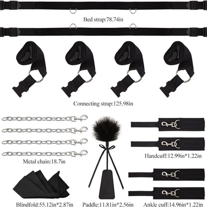 Bed Restraint Set Couple Sex Toys Bondage Kit for Adults