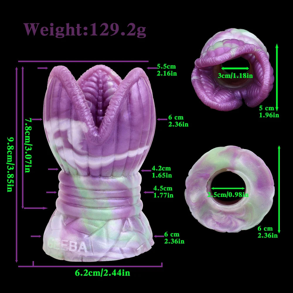 GEEBA Adults Pleasure Hollow Fantasy Plug Stimulator Device