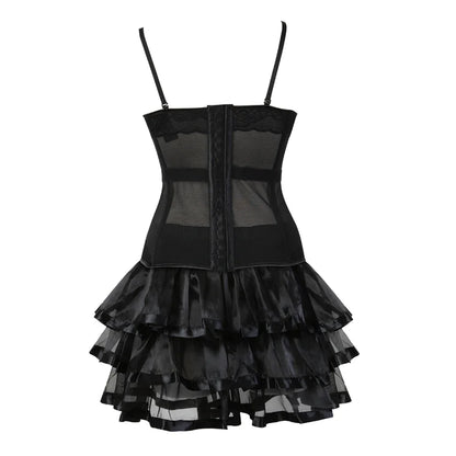 Burlesque Corset Dresses for Women Plus Size Lace Top