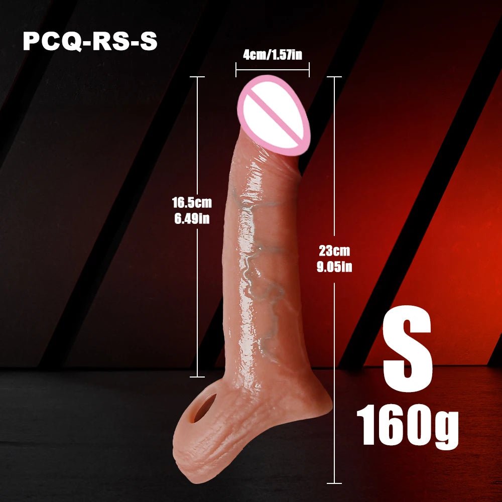 Men Extender Silicone Sleeve For Realistic Enlargement