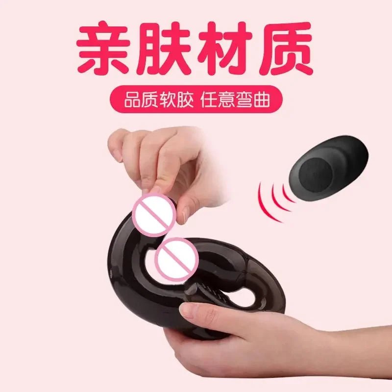 Wireless Remote And Breast Licking Vagina Deep Plug Strapons Anal Toys Women's