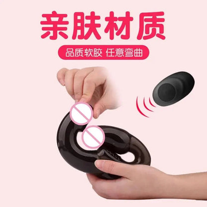 Wireless Remote And Breast Licking Vagina Deep Plug Strapons Anal Toys Women's