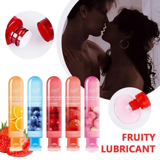 Edible Fruit Flavored Water-based Lubricant Easy To Clean Non Greasy