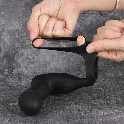 Gode ​​anal gonflable avec télécommande sans fil