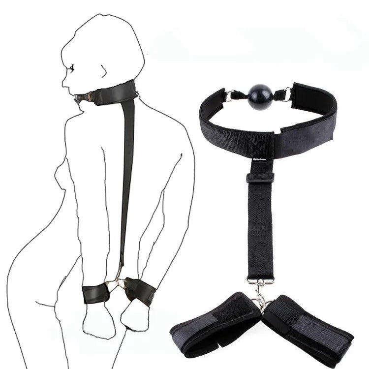 BDSM Restraints Women Bandage Slave Collars Bondage Kit