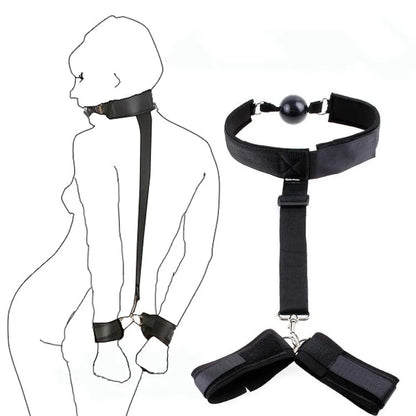 BDSM Restraints Women Bandage Slave Collars Bondage Kit