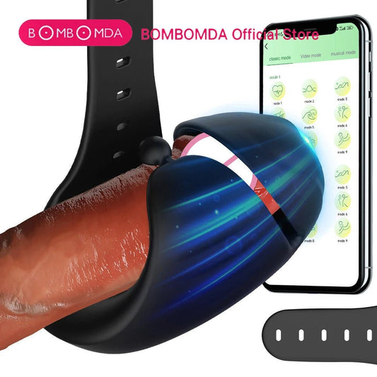 Men's Pleasure Training Vibrator APP Long Distance Control Device