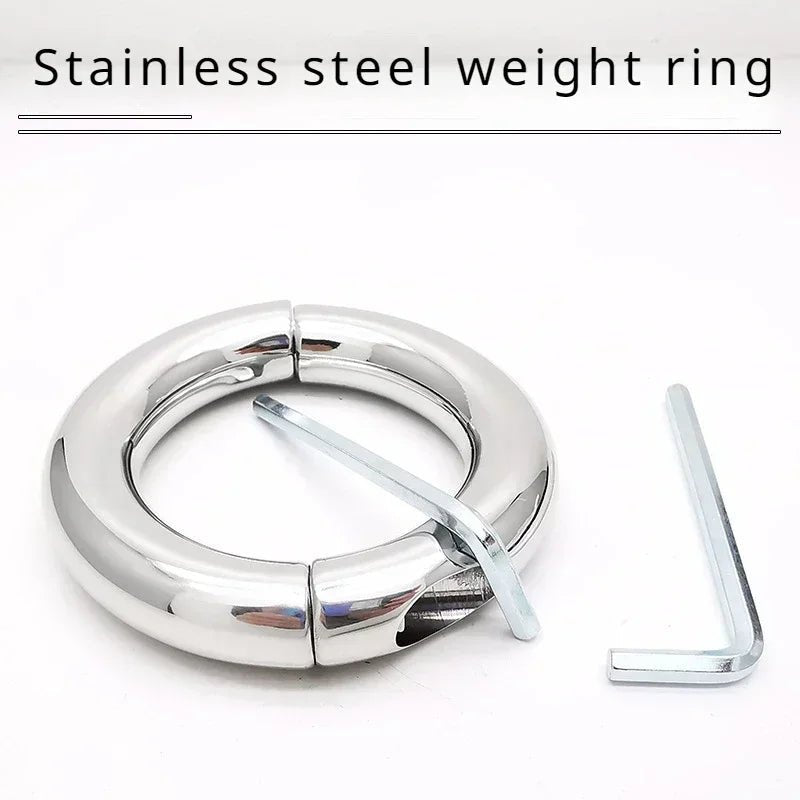 Sexy Toy Metal Color Round Glans Ring Chastity Gear Accessory